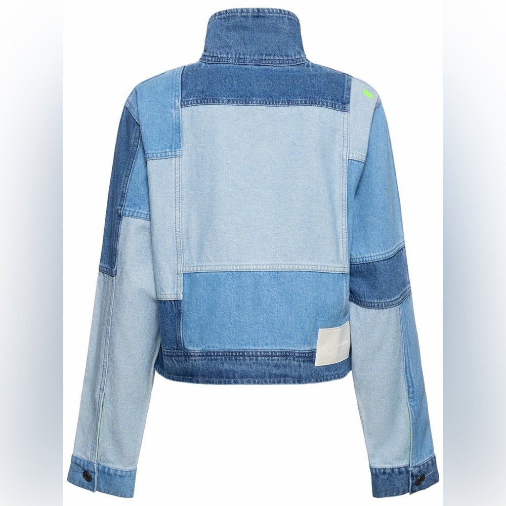 Deadstock Adidas X KSENIASCHNAIDER Denim Patchwork Track Jacket Small NWT - Picture 5 of 10